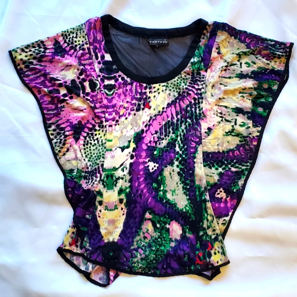 Rampage Unique Multicolor Top, Juniors Size S